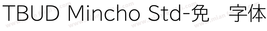 TBUD Mincho Std字体转换